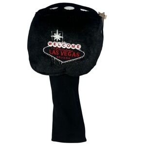 Dice Golf Club Cover Welcome Las Vegas Nevad Black Red White Winning Edge NWT